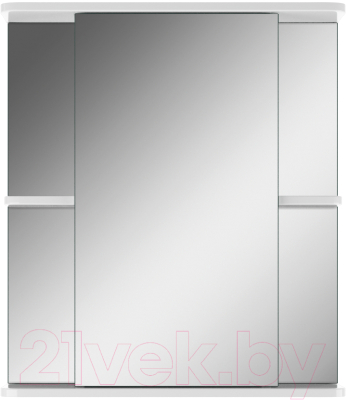 Шкаф с зеркалом для ванной Айсберг Норма 2-60