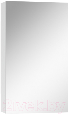 Шкаф с зеркалом для ванной Айсберг Норма 40 1 дверь - фото