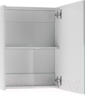 Шкаф с зеркалом для ванной Айсберг Норма 50 1 дверь