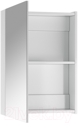 Шкаф с зеркалом для ванной Айсберг Норма 50 1 дверь