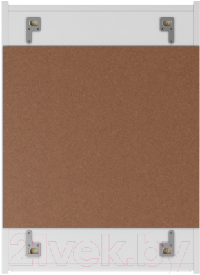 Шкаф с зеркалом для ванной Айсберг Норма 50 1 дверь