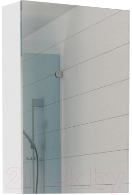 Шкаф с зеркалом для ванной Айсберг Норма 50 1 дверь