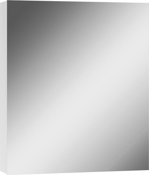 Шкаф с зеркалом для ванной Айсберг Норма 60 1 дверь