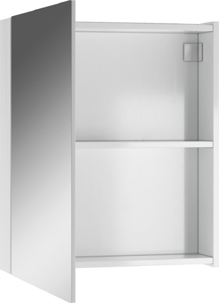 Шкаф с зеркалом для ванной Айсберг Норма 60 1 дверь