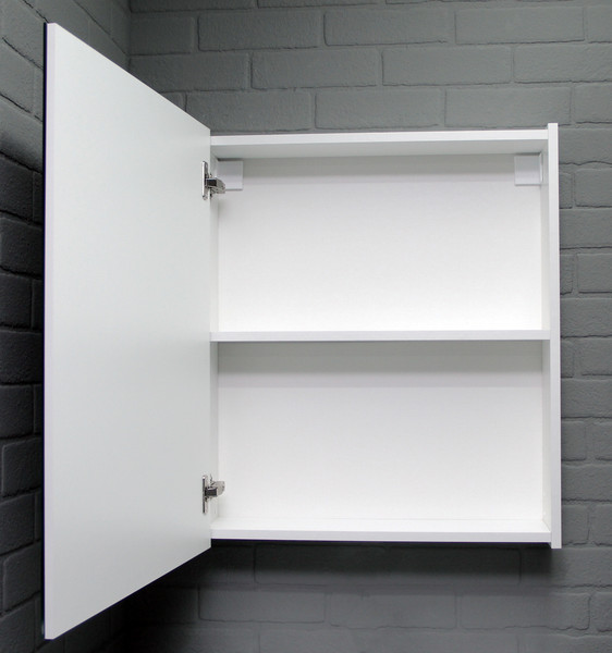 Шкаф с зеркалом для ванной Айсберг Норма 60 1 дверь