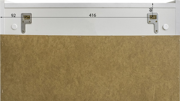 Шкаф с зеркалом для ванной Айсберг Норма 60 2 двери