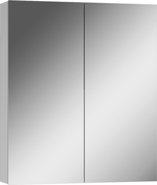 Шкаф с зеркалом для ванной Айсберг Норма 60 2 двери