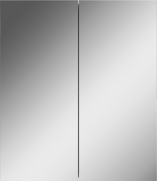 Шкаф с зеркалом для ванной Айсберг Норма 60 2 двери