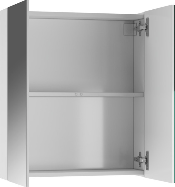 Шкаф с зеркалом для ванной Айсберг Норма 60 2 двери