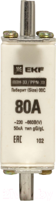 Предохранитель плавкий EKF PROxima Fus-33/100/80