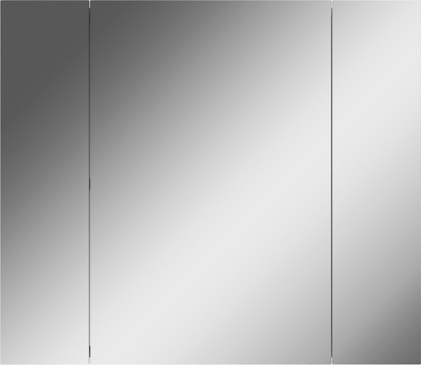 Шкаф с зеркалом для ванной Айсберг Норма 80 3 двери