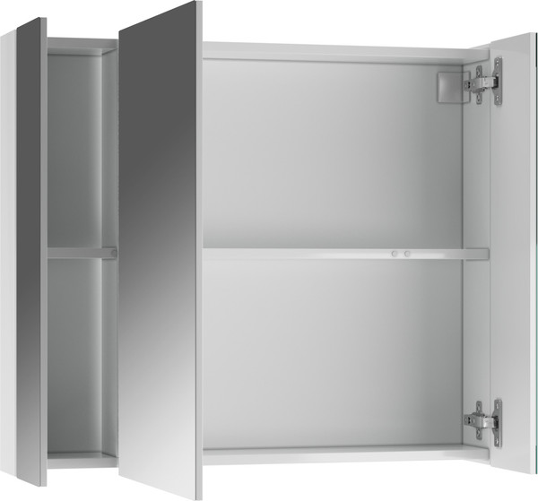 Шкаф с зеркалом для ванной Айсберг Норма 80 3 двери