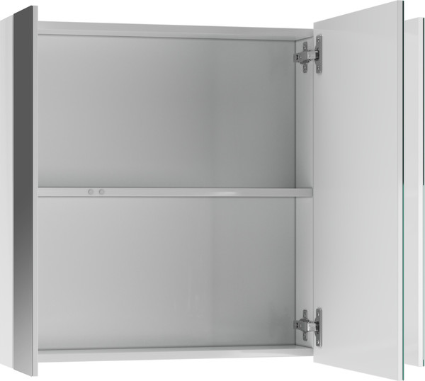 Шкаф с зеркалом для ванной Айсберг Норма 80 3 двери