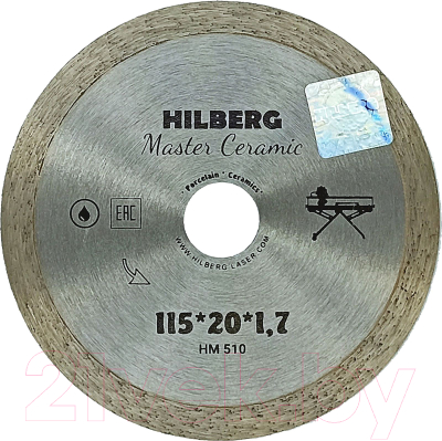 Отрезной диск алмазный Hilberg Master Ceramic HM510 - фото