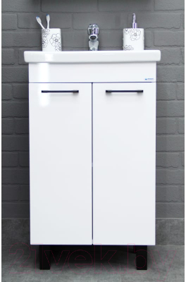 Тумба под умывальник Айсберг Енисей 50 Контраст без ящика