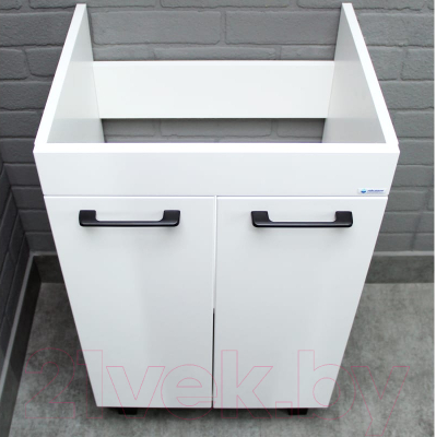 Тумба под умывальник Айсберг Енисей 50 Контраст без ящика