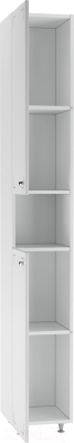 Шкаф-пенал для ванной Айсберг Классик 30 без ящика
