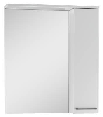 Шкаф с зеркалом для ванной Айсберг Контраст 60 - фото
