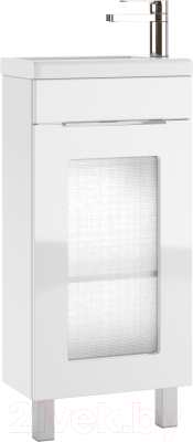 Тумба под умывальник Айсберг Миранда 40 Кристалл без ящика - фото