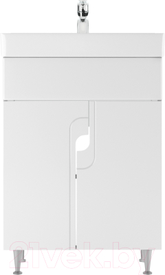 Тумба под умывальник Айсберг Енисей 60 Лилия без ящика - фото