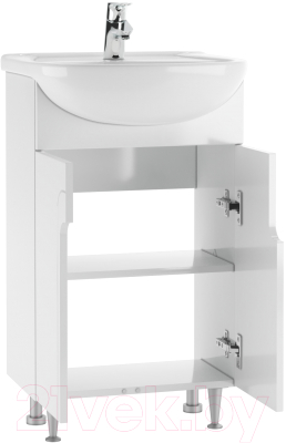 Тумба под умывальник Айсберг Уют 50 Лилия без ящика