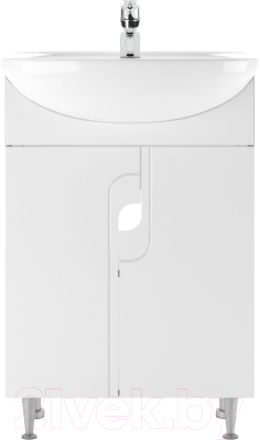 Тумба под умывальник Айсберг Уют 55 Лилия без ящика - фото