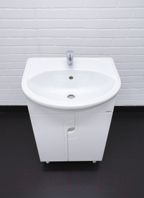 Тумба под умывальник Айсберг Уют 55 Лилия без ящика