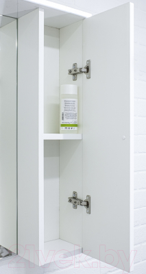 Шкаф с зеркалом для ванной Айсберг Лилия 60