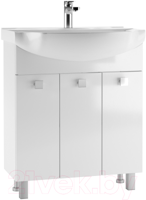 Тумба под умывальник Айсберг Элеганс 75 Мега без ящика - фото