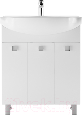 Тумба под умывальник Айсберг Элеганс 75 Мега без ящика