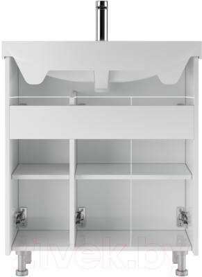 Тумба под умывальник Айсберг Элеганс 75 Мега без ящика