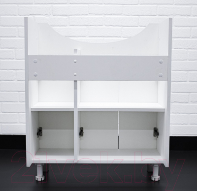 Тумба под умывальник Айсберг Элеганс 75 Мега без ящика