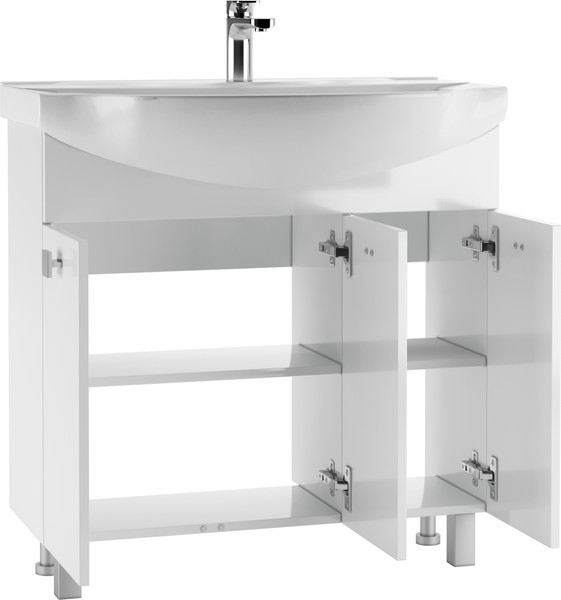 Тумба под умывальник Айсберг Элеганс 85 Мега без ящика