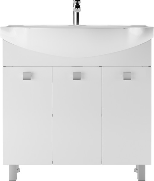 Тумба под умывальник Айсберг Элеганс 85 Мега без ящика