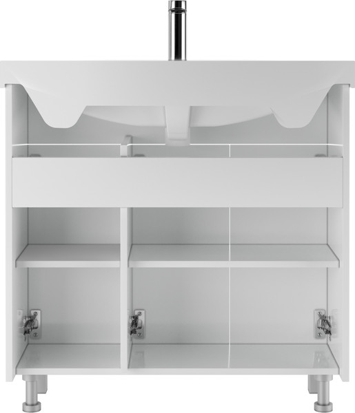 Тумба под умывальник Айсберг Элеганс 85 Мега без ящика