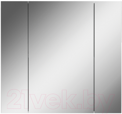 Шкаф с зеркалом для ванной Айсберг Мега 75 - фото