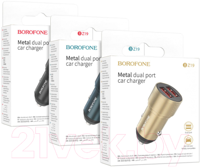 Адаптер питания автомобильный Borofone BZ19