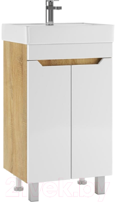 Тумба под умывальник Айсберг Енисей 50 Мечта без ящика - фото