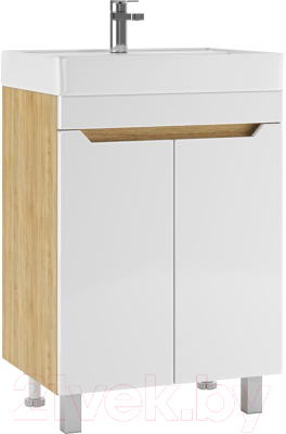 Тумба под умывальник Айсберг Енисей 60 Мечта без ящика - фото