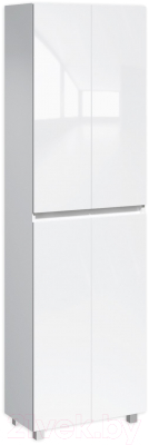 Шкаф-пенал для ванной Айсберг Норма 60 без ящика - фото