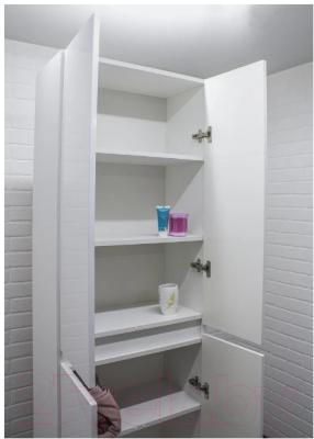 Шкаф-пенал для ванной Айсберг Норма 60 без ящика