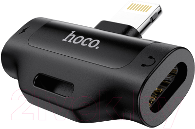 Адаптер Hoco LS31 Lightning - Lightning+Lightning - фото