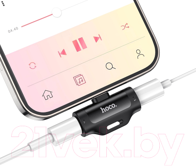 Адаптер Hoco LS31 Lightning - Lightning+Lightning
