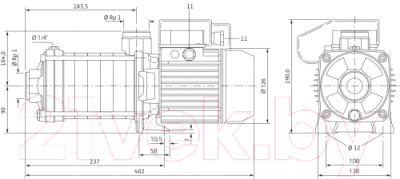 Циркуляционный насос Wilo MHIL106-E-1-230-50-2