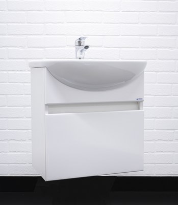 Тумба под умывальник Айсберг Элегия 50 Классик подвесная с одним ящиком В1 - фото