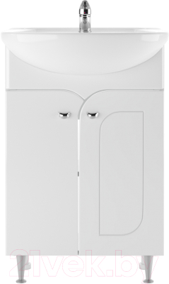 Тумба под умывальник Айсберг Уют 55 Радуга без ящика (белый) - фото