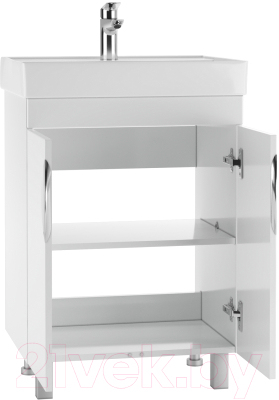 Тумба под умывальник Айсберг Исеть 55 Стандарт без ящика