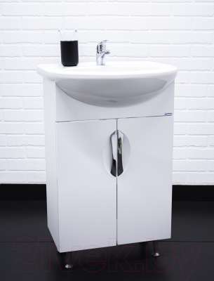 Тумба под умывальник Айсберг Исеть 55 Стандарт без ящика