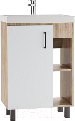 Тумба под умывальник Домино Фостер 60 Craft без ящика - фото