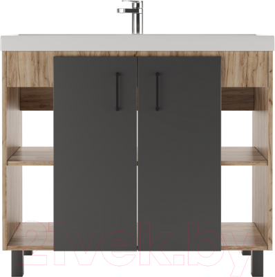 Тумба под умывальник Домино Фостер 100 Craft без ящика
